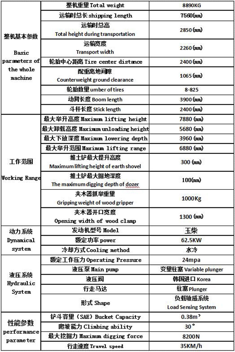 100型轮式抓木机