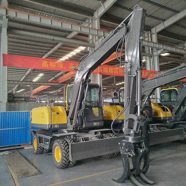 120型双油缸轮式抓木机